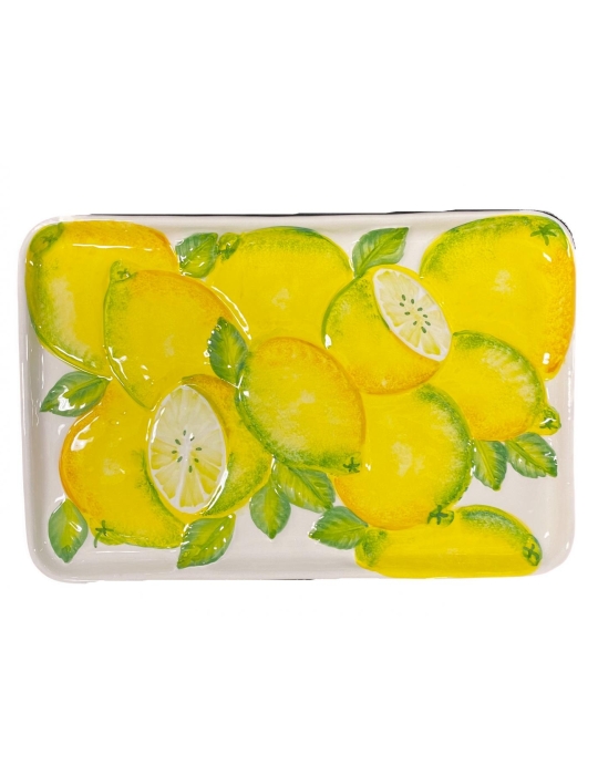 Edelweiss Verona Large Lemon Relief Tray