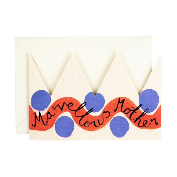 Hadley Paper Goods Mothers Day Card Marvellous Mother Crown