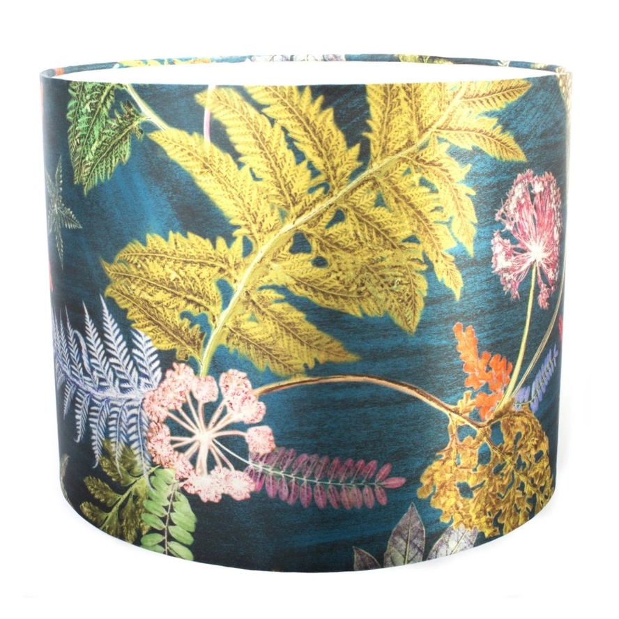 Gillian Arnold Now That's Something - Teal 30cm Lampshade (Lamp Base Fitting)