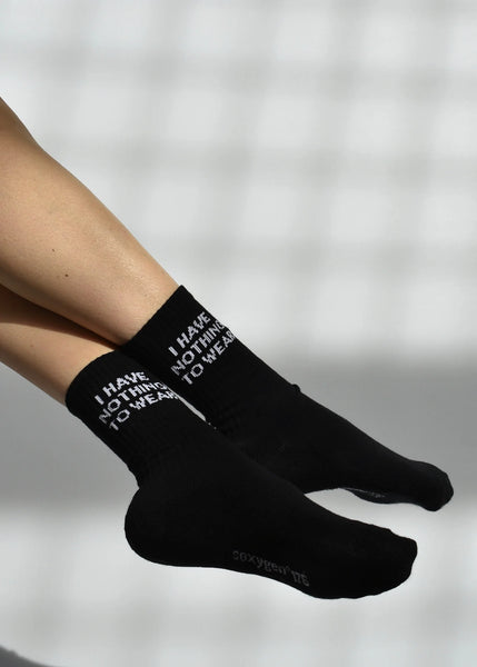 Soxygen Socks 'I Have Nothing To Wear' Sock - Black