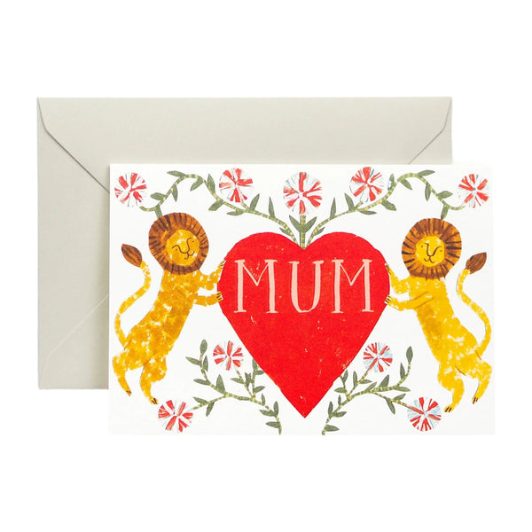 Hadley Paper Goods Mothers Day Card Mum Lion Heart
