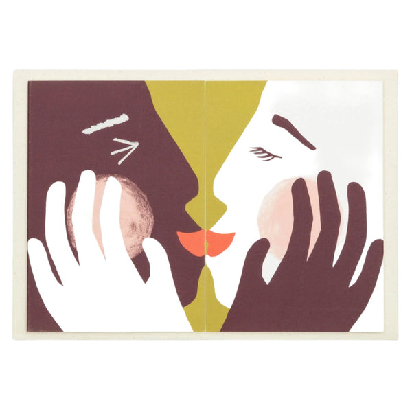 Hadley Paper Goods Card Fold Open Kissing