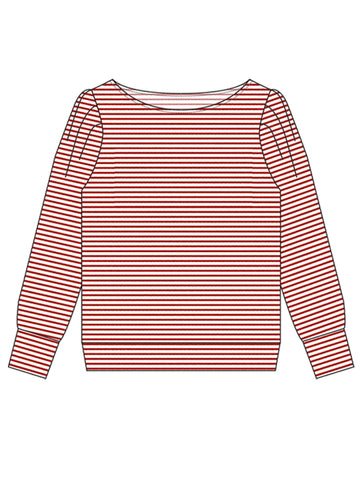 Nooki Design Helena Sweatshirt-red Mix