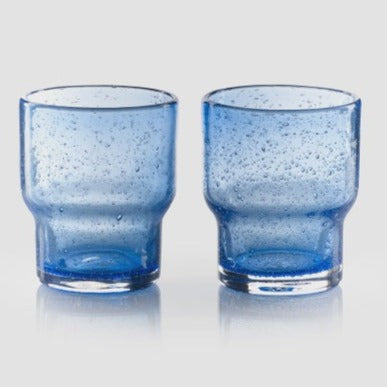 Pure Table Top Blue Glass Stacking Tumbler