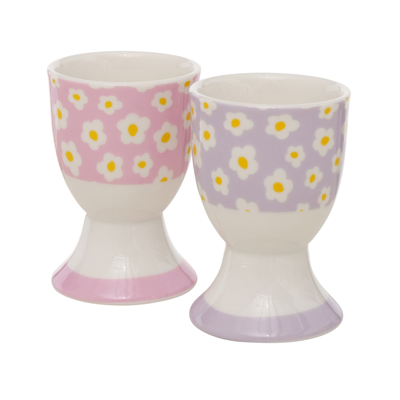 &Quirky Flower Egg Cup : Pink or Purple