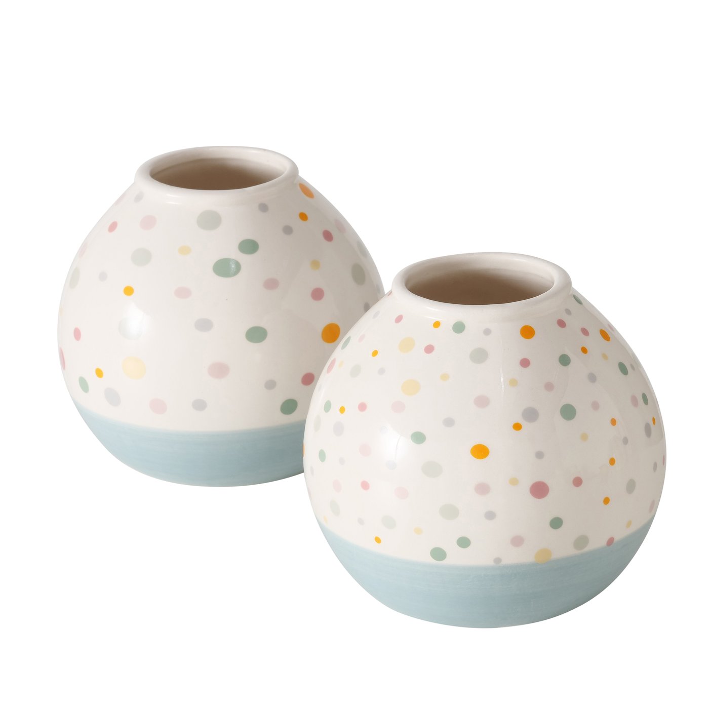 &Quirky Dotty Ceramic Easter Vase