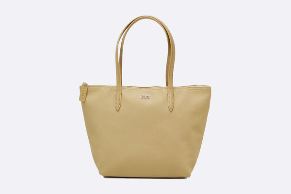 Lacoste Concept Small Zip Tote Bag Brown