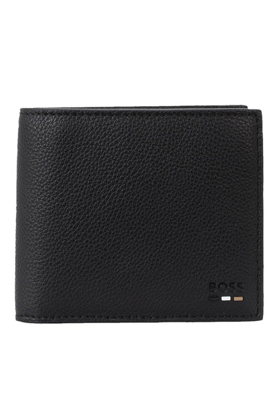 Hugo Boss Ray 8cc Billfold Wallet In Grained Black Faux Leather 50491957 001