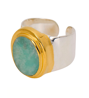 BOHO BEACH FEST Une A Une Mixed Metals Ring