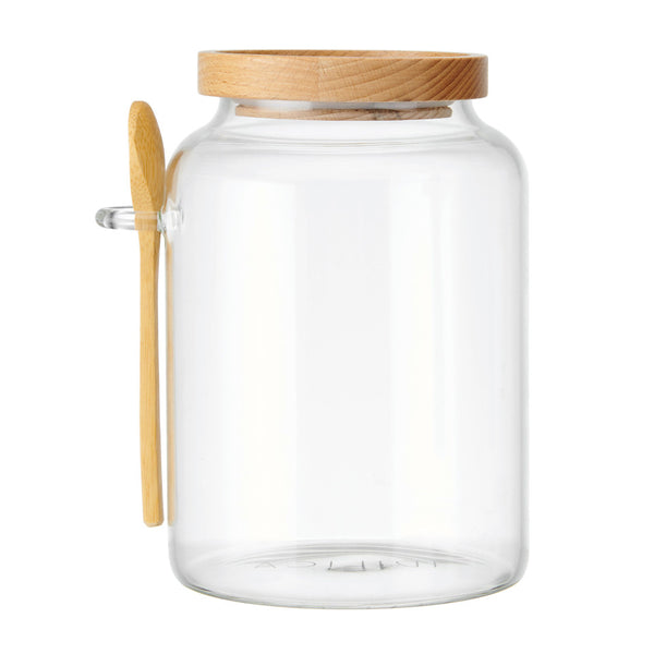 Distinctly Living Natura Storage Jar With Intergrated Spoon