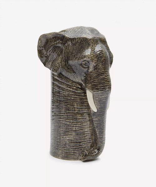 Quail Ceramics Stoneware Flower Vase Elephant