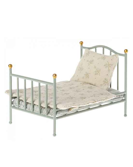 Maileg Vintage Bed For Mouse - Mint