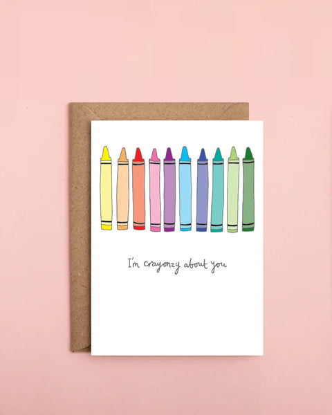 Pen On Your Face Crayonzy About You Valentines Card