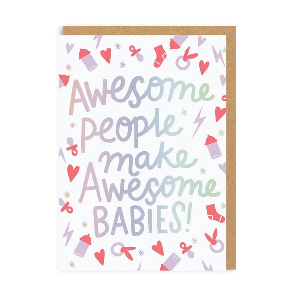 Ohh Deer Awesome Babies Greeting Card