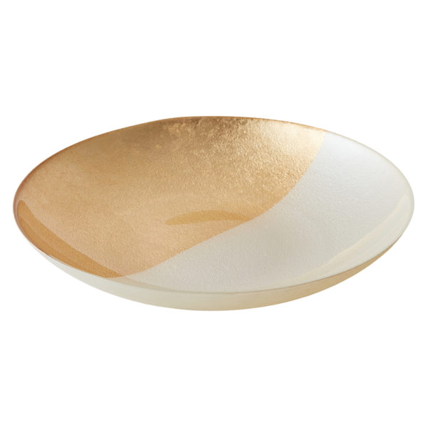 Anton Studio Designs White and Gold Fusion Bowl