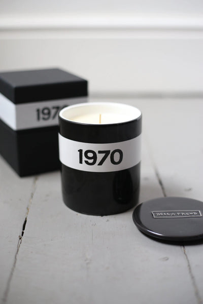 Bella Freud  1970 Black Ceramic Candle