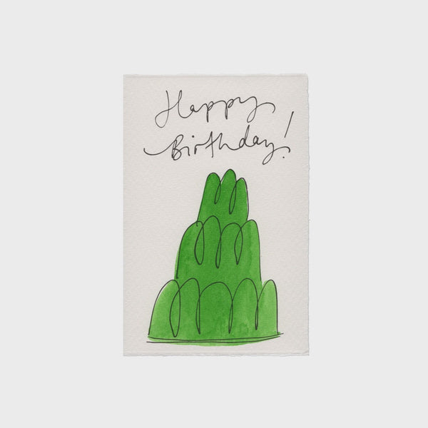 Scribble & Daub Happy Birthday Jelly Card - Green
