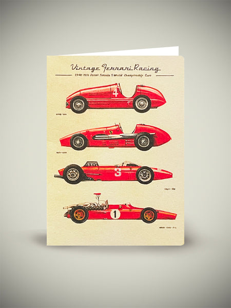 Bomo Art Budapest Kft Tarjeta De Felicitación 'vintage Racing Cars'