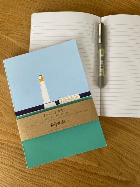 Fiddy & Mabel Fm A5 Notebook Barns Ness Lighthouse