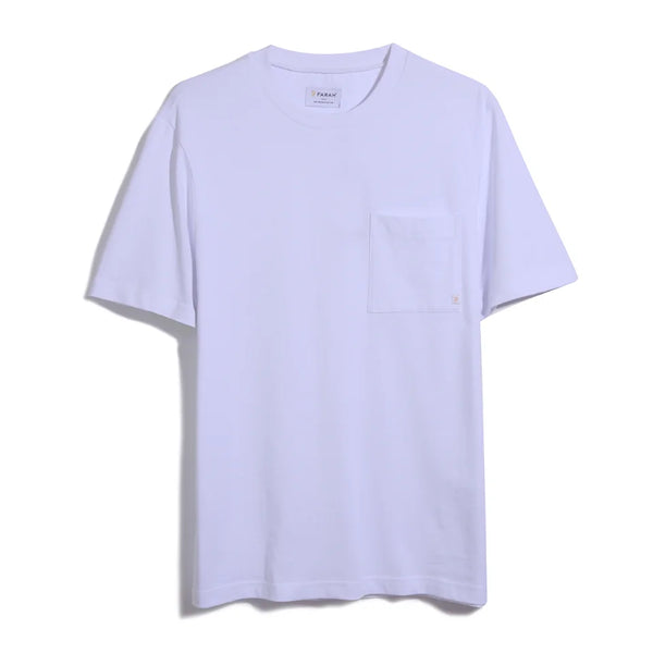 Farah F4ksd007 Stacy Pocket T Shirt In White