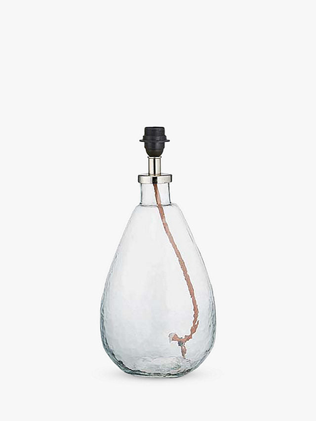 Nkuku Small Tall Clear Glass Baba Lamp