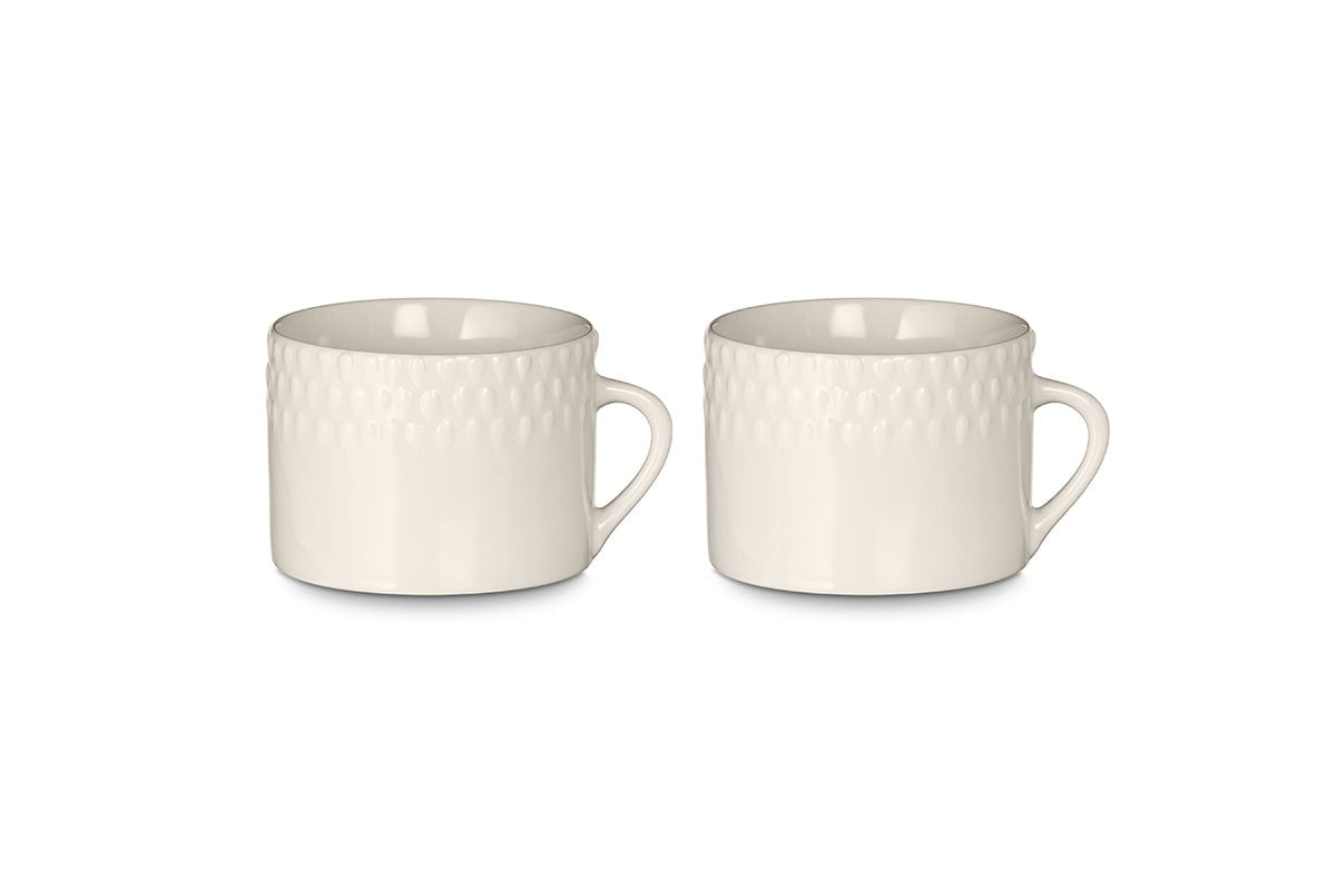 Nkuku Set of 2 Large Cream Ela Mugs