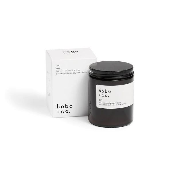 Hobo + Co Air Essential Oil Medium Glass Jar Candle
