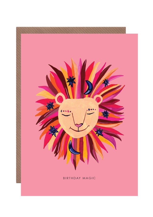Hutch Cassidy Magic Lion Birthday Card