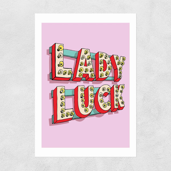 East End Prints  Lady Luck Print By Sophie Ward