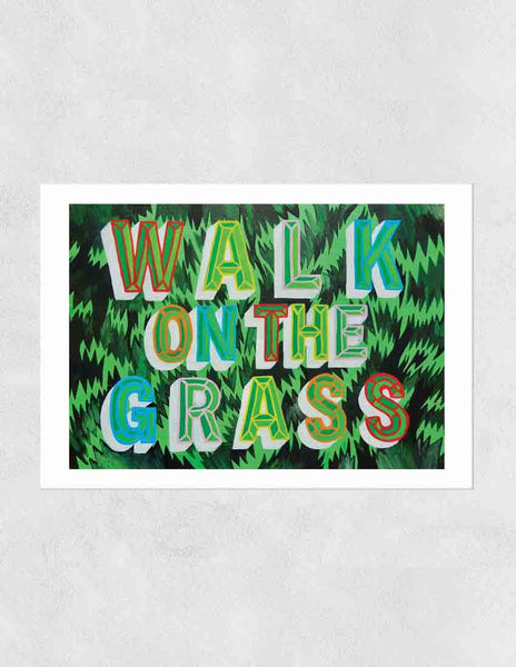 East End Prints  Walk On The Grass Print By Sophie Ward