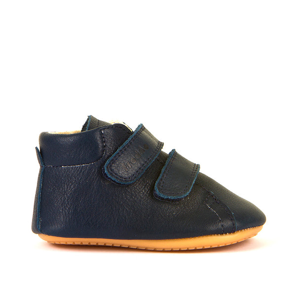 Froddo Double Velcro Prewalker Shoes - Dark Blue Leather
