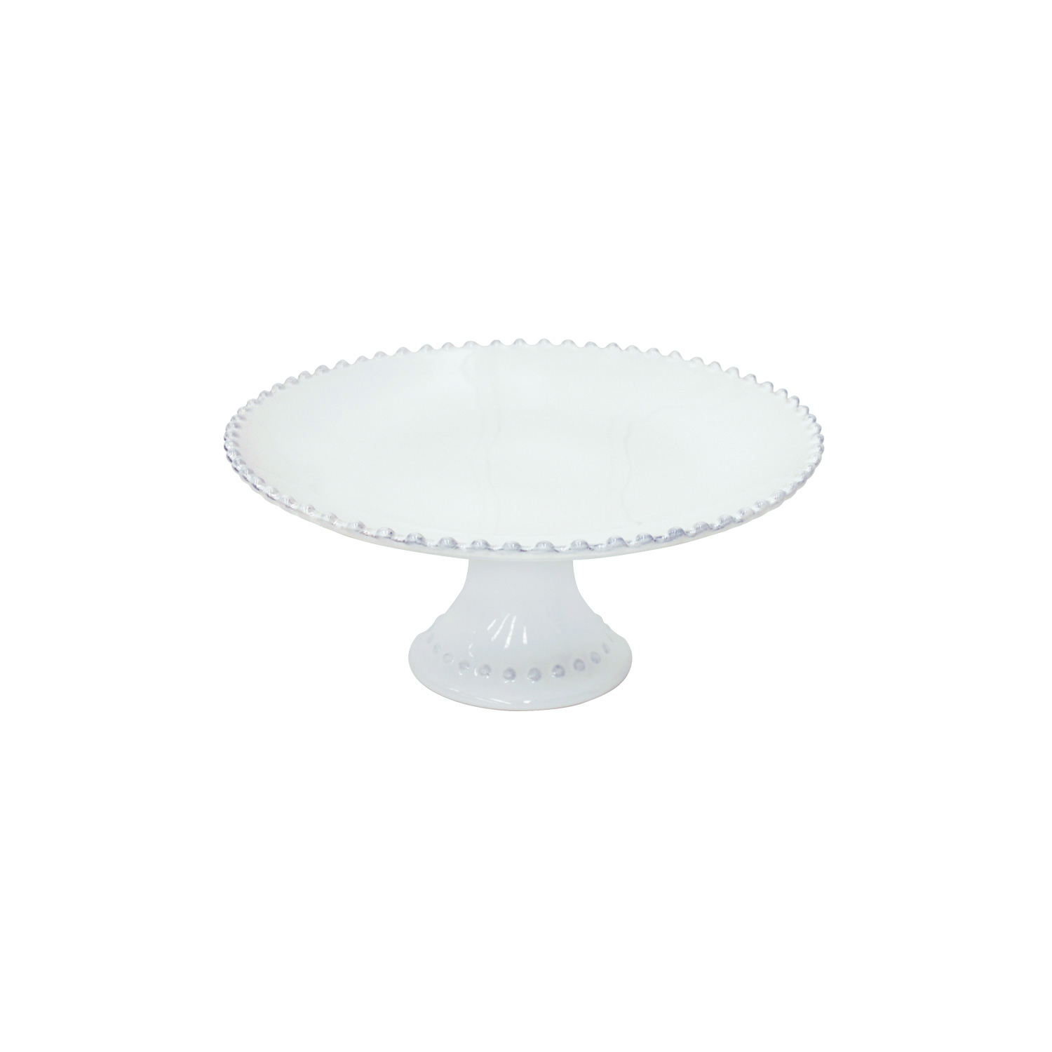 My Gifts Trade Medium White Pearl Footed Plate