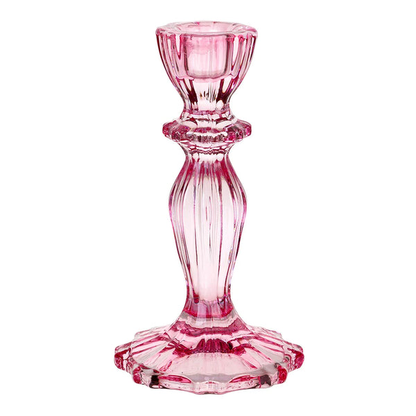 Talking Tables Pink Glass Candle Holder