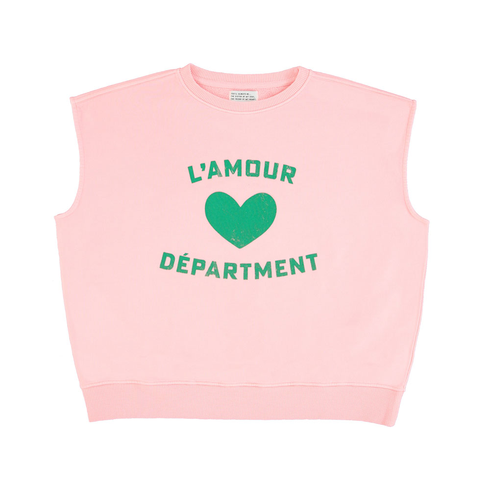Sisters Department Sudadera sin mangas L´AMOUR - pink
