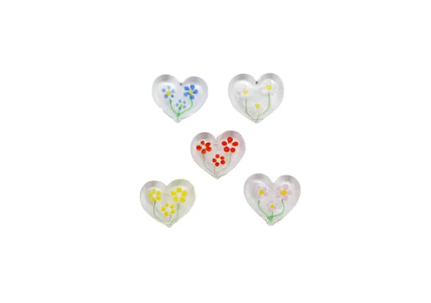 CGB Giftware Flowers in Glass Heart