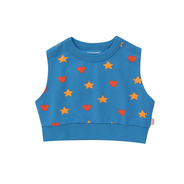 Tinycottons Hearts Stars Sleeveless Sweatshirt