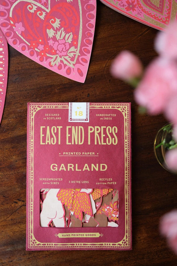 East End Press Cupid Garland - Three Metres Long