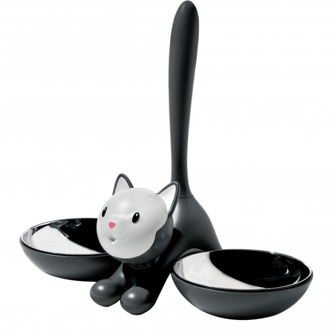 Alessi Black Tigrito Cat Bowl 