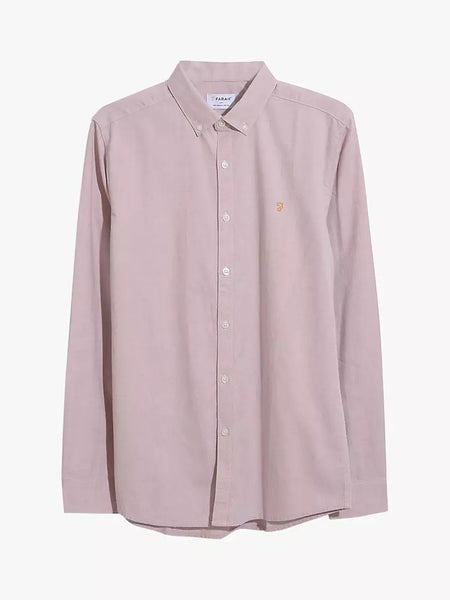 Farah Steen Organic Cotton Long Sleeve Shirt - Dark Pink