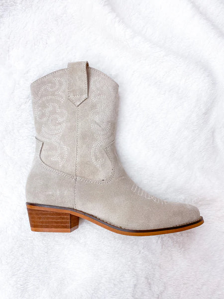 DWRS Sandstone Suede Western Boots - Sand