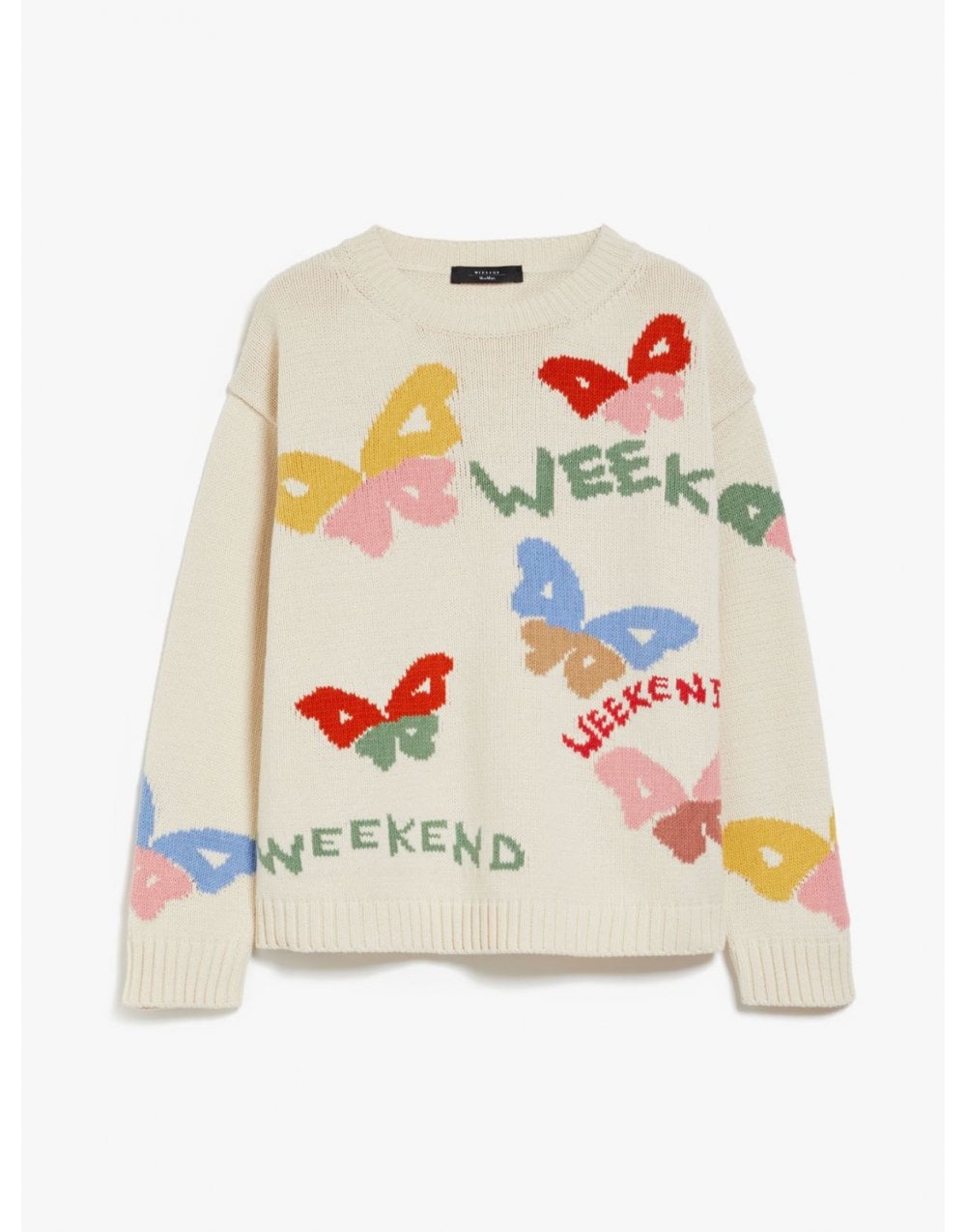 max-mara-weekend-max-mara-weekend-zingaro-printed-knit-col-white-butterfly-size-m