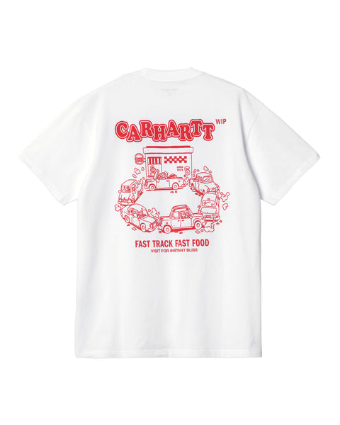 Carhartt Camiseta S/s Fast Food - White/red