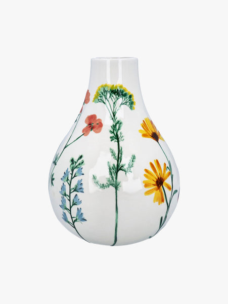 Gisela Graham Floral Ceramic Pear Vase