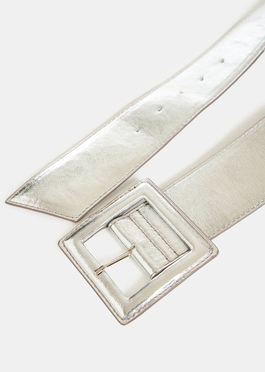 Essentiel Antwerp Silver Fumigate Waist Belt