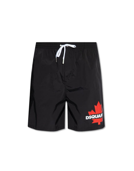 Dsquared2 Swimwear For Man D7bm15600 Black/red