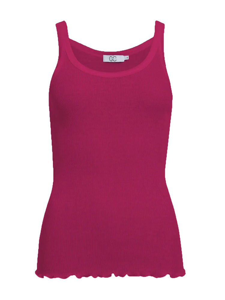 CC Heart Poppy Silk Camisole Berry