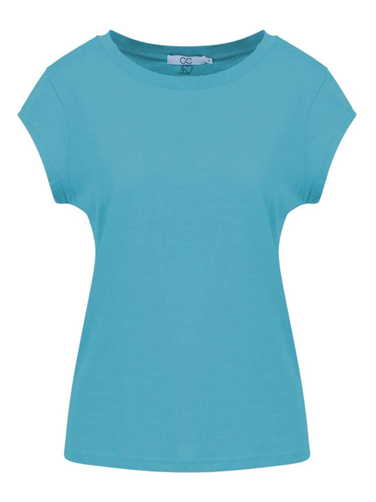 CC Heart Basic T-shirt Aqua Blue