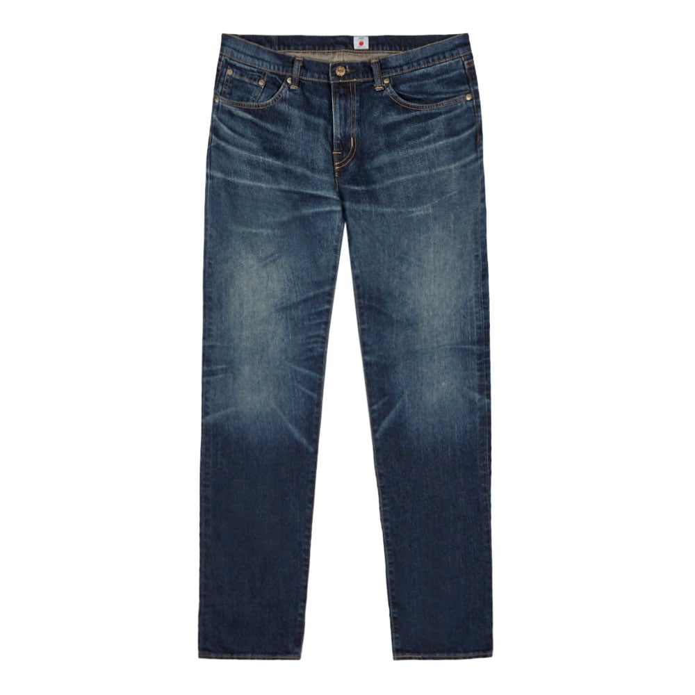 Edwin Regular Tapered Jeans 13oz - Mid Dark Blue Used