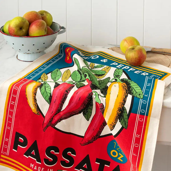 livs Tea Towel - Passata Chillies