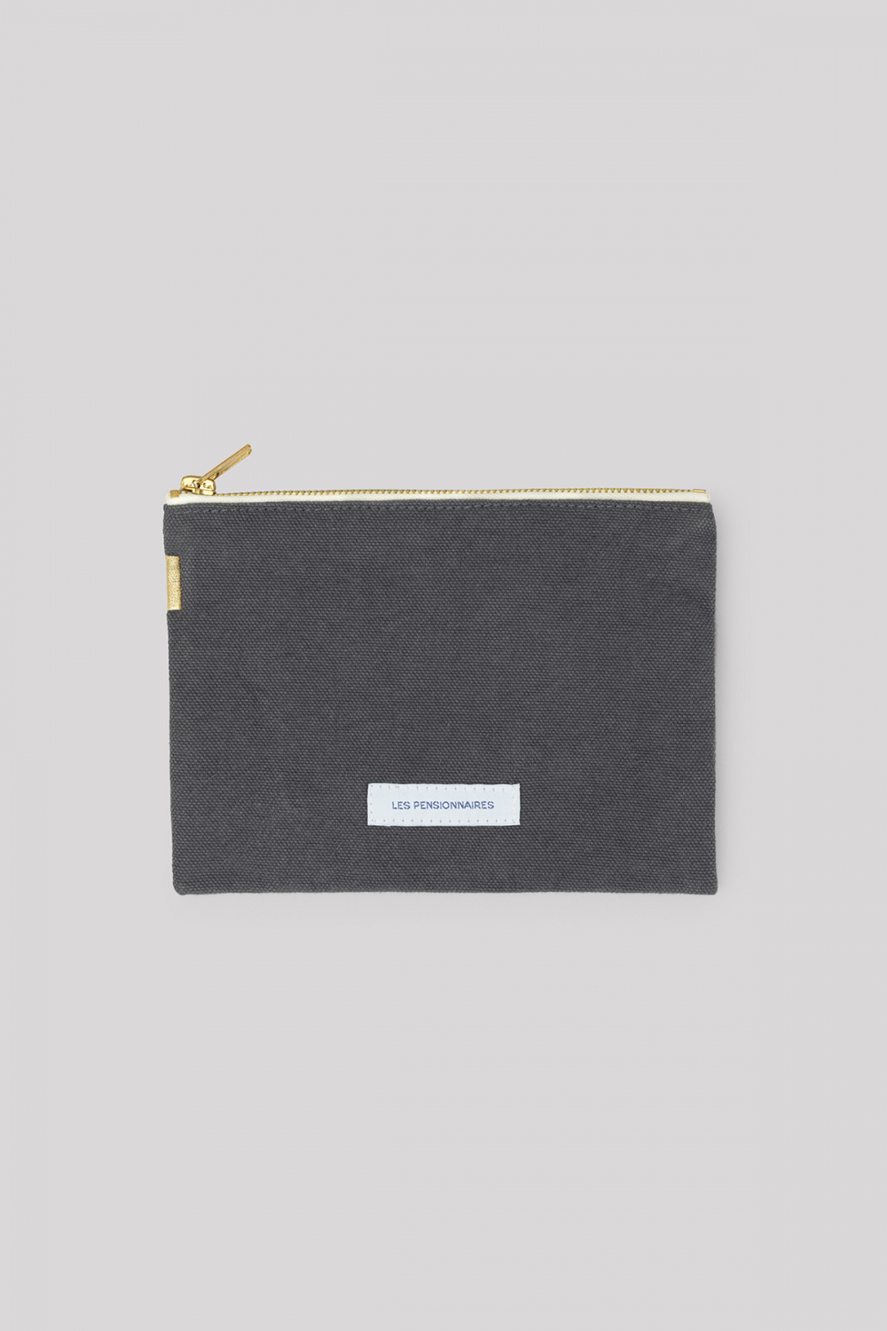 les-pensionnaires-slate-grey-small-organic-cotton-pouch